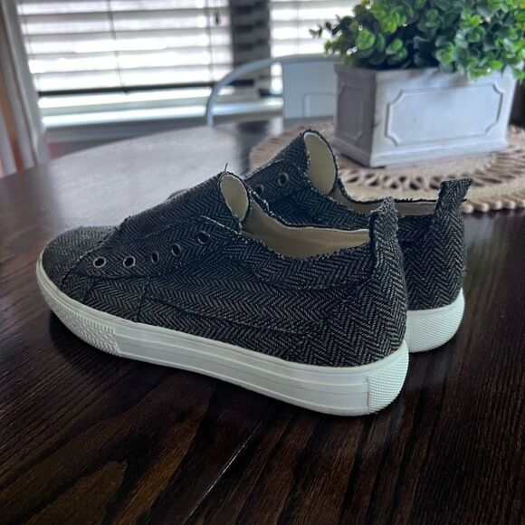 Gray Slip On Sneakers - Picture 3 of 4